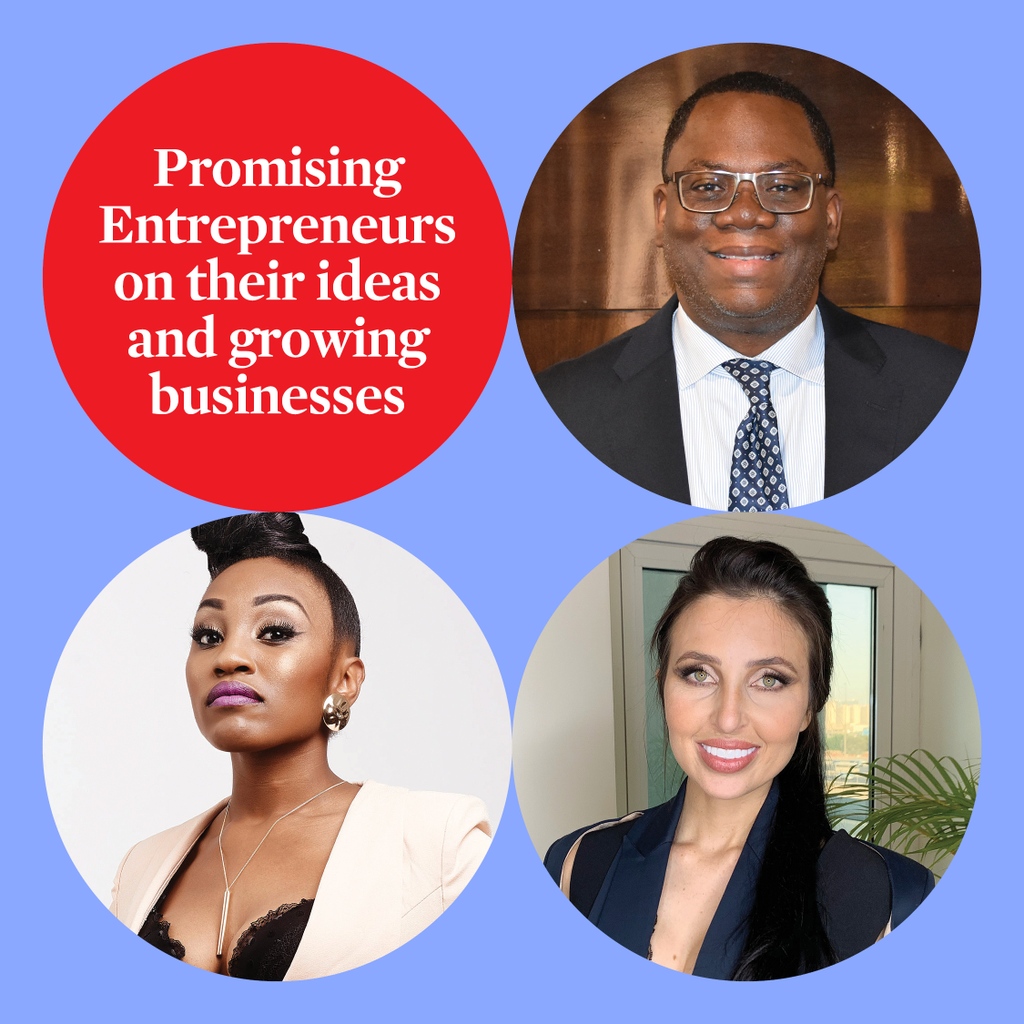 ArabFrontrunner's tweet photo. We speak to promising entrepreneurs in our new section, BOSS BYTES, on their exemplary business. Get inspired by this monthβs bosses: William Stenhouse, Kai Charles, and Henzie Healley at the link https://t.co/iTT2mFEq2H
@AfricaUae #entrepreneur #bossbytes #business #boss https://t.co/pbTJgWiTKS