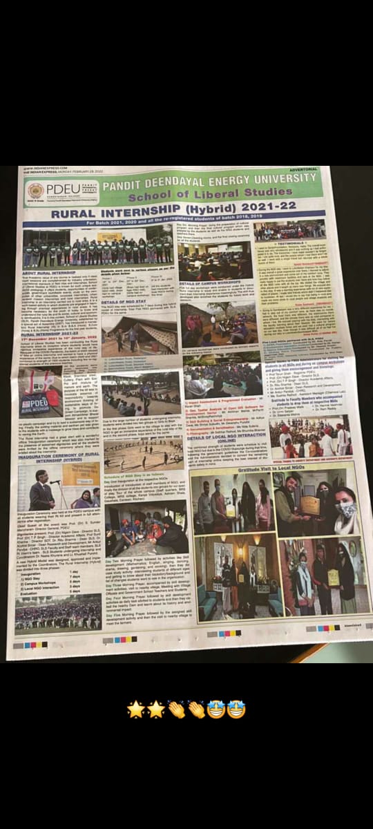 neeta_khurana's tweet photo. Coordinating 21 day Rural Internship for PDEU wth khushali since 2013.Can happen when Universities allow experiential learning in open classrooms of village societies to become a reality.Learning happens when life happens and to "To Lead India you need to Feel India"❤#sls #PDEU https://t.co/RsAsRuPEEJ