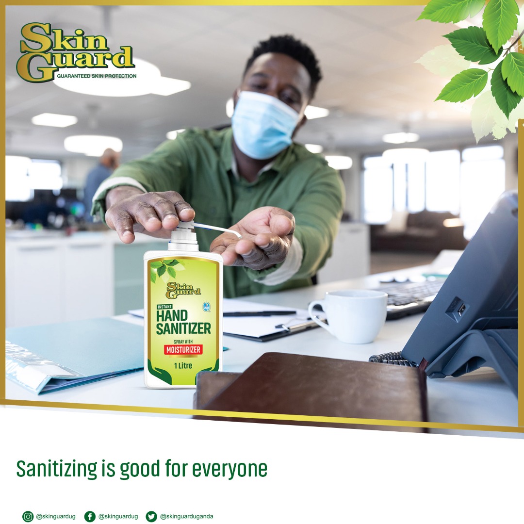 SkinGuardUganda's tweet photo. Germs are everywhere &amp; everyone is vulnerable to the diseases they cause. Skin Guard Sanitizer helps keep all the germs away all day. Get yours at the nearest supermarket or pharmacy

#SafeWithSkinGuard https://t.co/G6pfYy9qBV