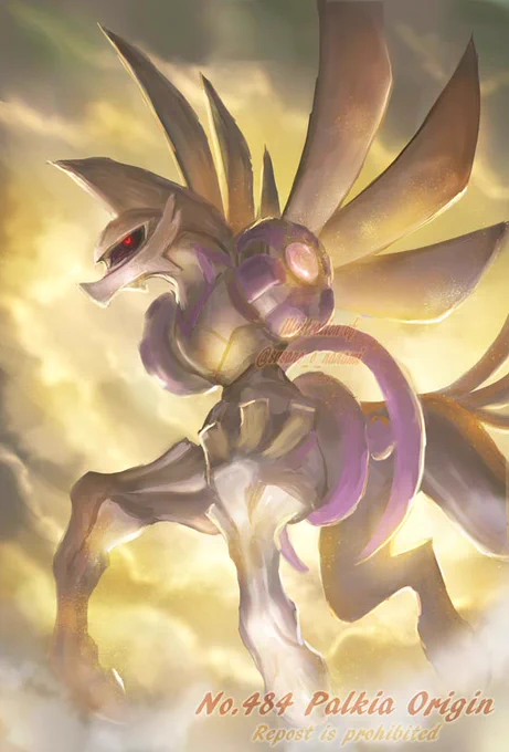 #今月描いた絵を晒そう #ポケモンイラスト 
#LegendsArceus  
ディアルガ&amp;パルキア 