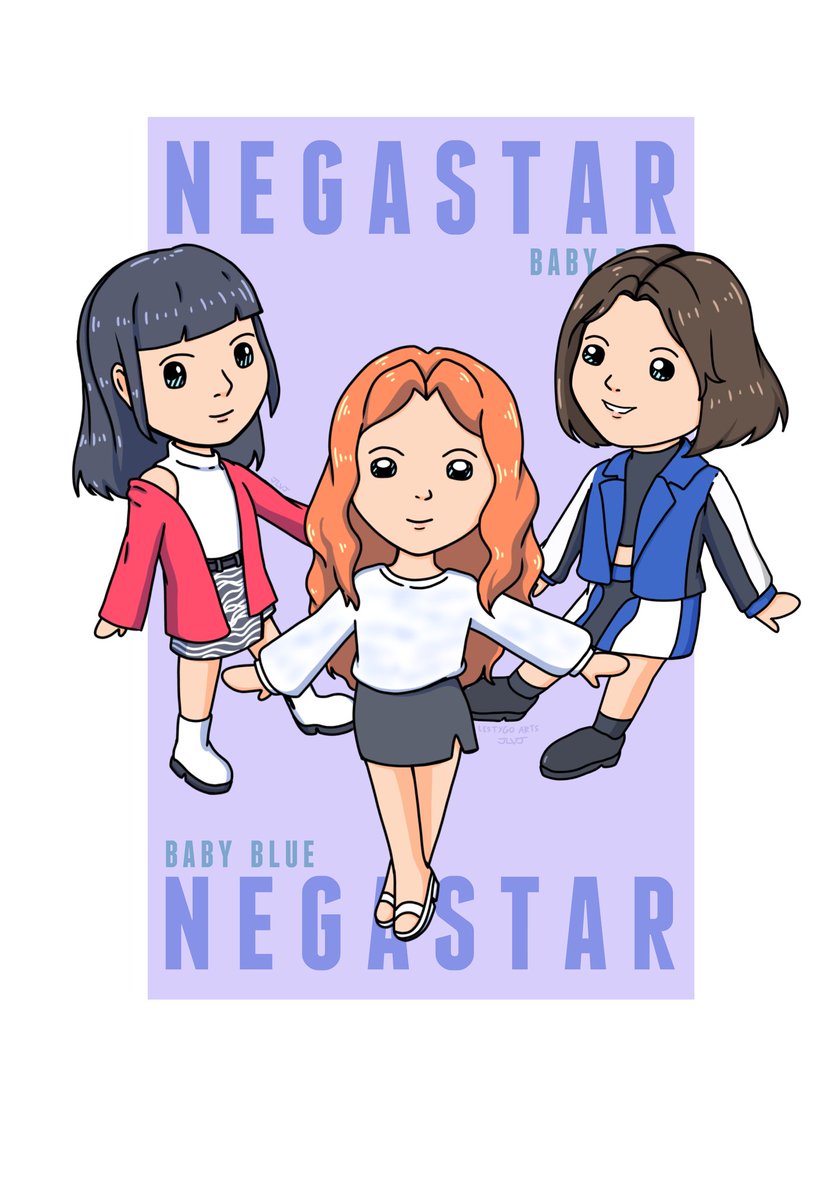 JLVJ_Art's tweet photo. Negastar by Baby Blue Fanart
-This is my chibi/cute artstyle-
Baby Blue is the first MNL48 sub-unit, it consist of three members( MNL48 Jan, MNL48 Amy, & MNL48 Coleen). I love their songs๐
Stan MNL48/Baby Blue๐๐๐
#MNL48 #BabyBlue #Negastar https://t.co/6oa99ibe4Z