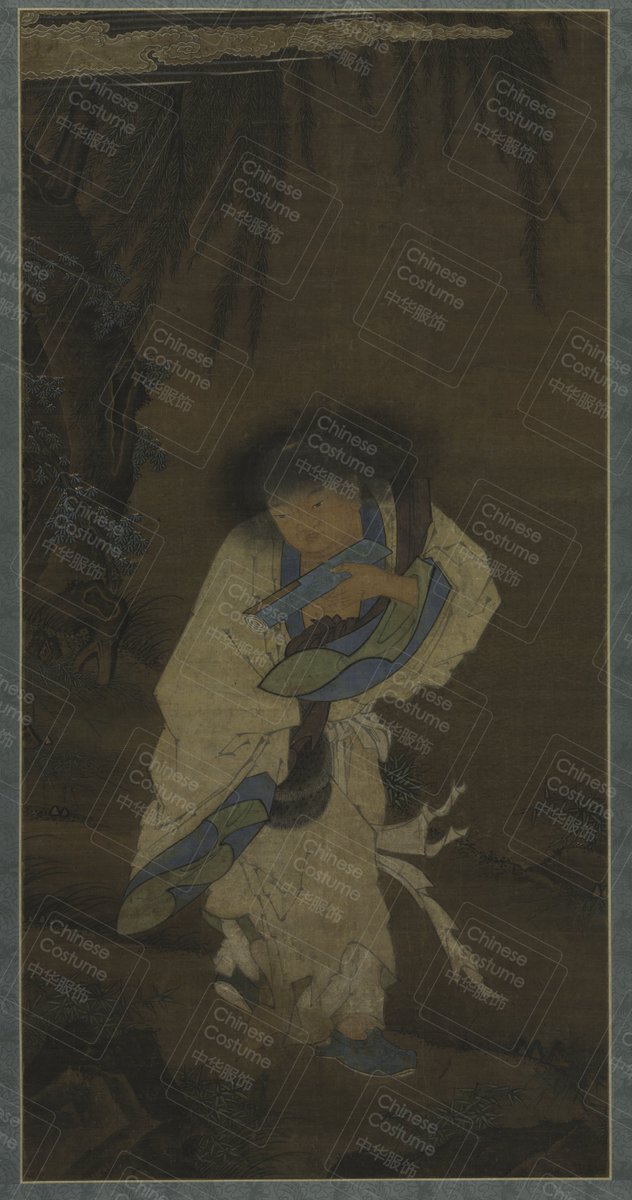 Hanshan Poet and Recluse 
Ming dynasty (1368-1644)
Cleveland Museum of Art

#中华服饰
#汉服
#Chinese_hanfu_challenge 
#ChineseCostume
#ChineseArt