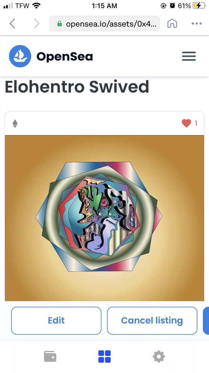 ELevanato's tweet photo. Goodmorning Everyone Ima keep posting until someone is interested 😁🕺My First Official NFT just a lil sum sum share with your Friends @opensea #NFTs #NFTartists #NFTCommunity #artist #gallery https://t.co/eqVXadAnKK