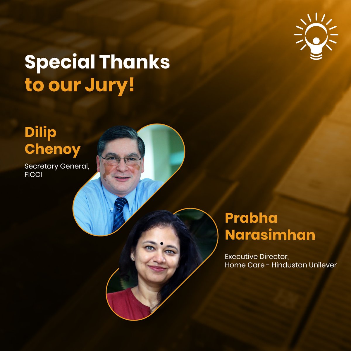 upjeevika's tweet photo. Upjeevika is excited to have Dilip Chenoy, Former Secretary General  FICCI, and Prabha Narasimhan, Executive Director at Hindustan Unilever Limited on the jury for the Logistics Livelihoods Challenge.

#ReimaginingLivelihoods #Socialinnovation #SocialImpact #SocialEnterprises https://t.co/cZmEamKxDo