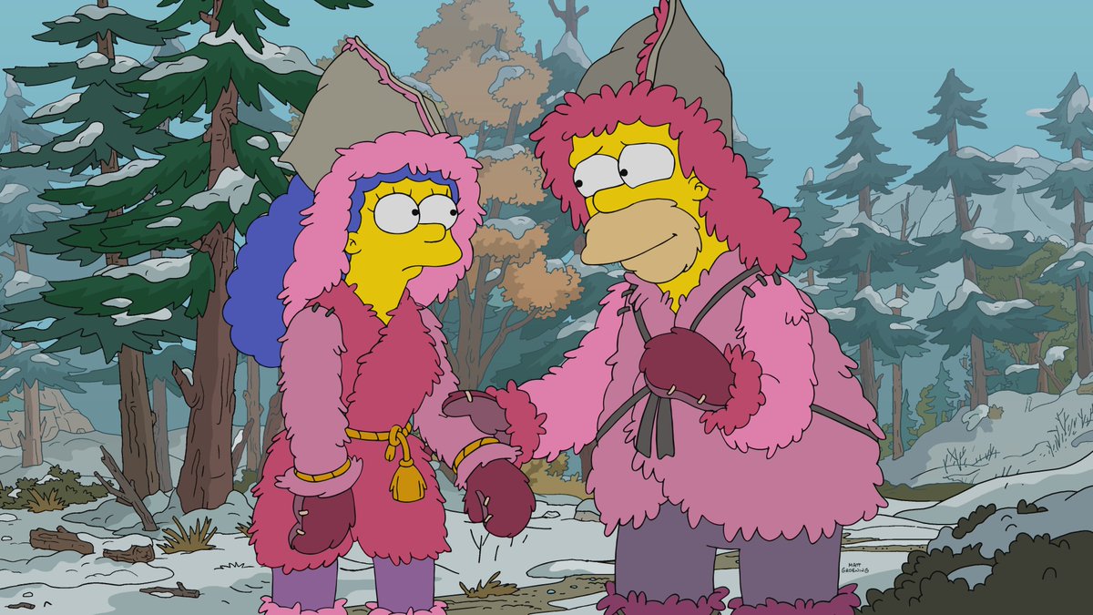 simpsonswiki's tweet photo. I don't praise particular episodes often, but "Pixelated and Afraid" was very good. Bravo @CarolynOmine, @mattselman, @FrinkNoise, and #ChrisClements on a brilliant episode. #TheSimpsons https://t.co/BAP95Z6nzp