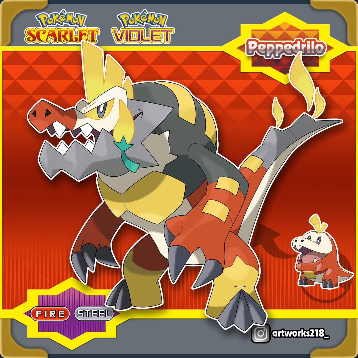 Starter Final Evolutions for Pokemon Scarlet and Violet