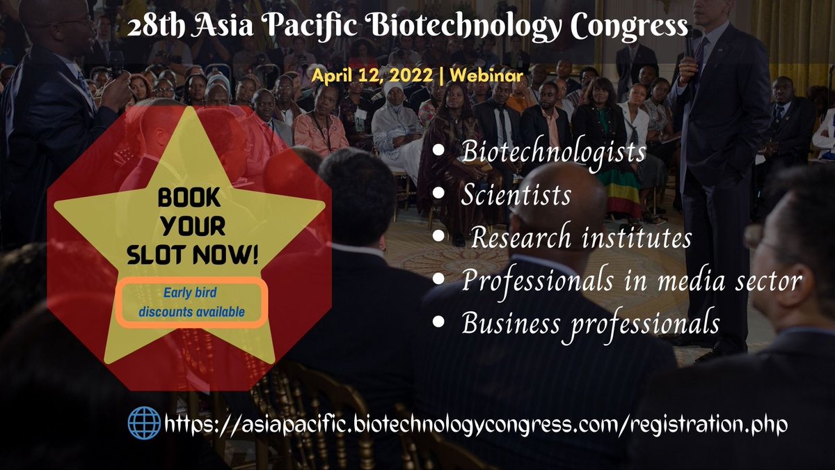 Smilywilliams1's tweet photo. #Registernow for #Biotechnology #Webinar and get avail for #Earlybird #registration
https://t.co/8dM8o2sqNH
#Biomedicalengineering
#Genetics #Molecularbiology #Genomics #Microbiology #Pharmaceutical #industries #Bioinformatics https://t.co/ee2Npcs28n