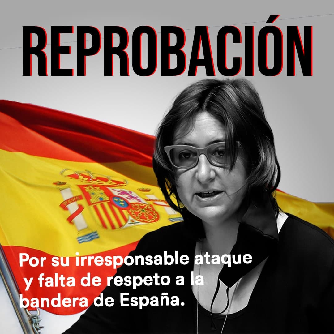 CsCValenciana's tweet image. 🔎 La consellera Rosa Pérez considera "aberrante" la presencia de la bandera de España en los colegios.

😡 Una muestra más del radicalismo de la líder de Esquerra Unida.

🇪🇸 La bandera de España nos une a todos y es símbolo de libertad.

❌ ¡Exigimos su reprobación en Les Corts!