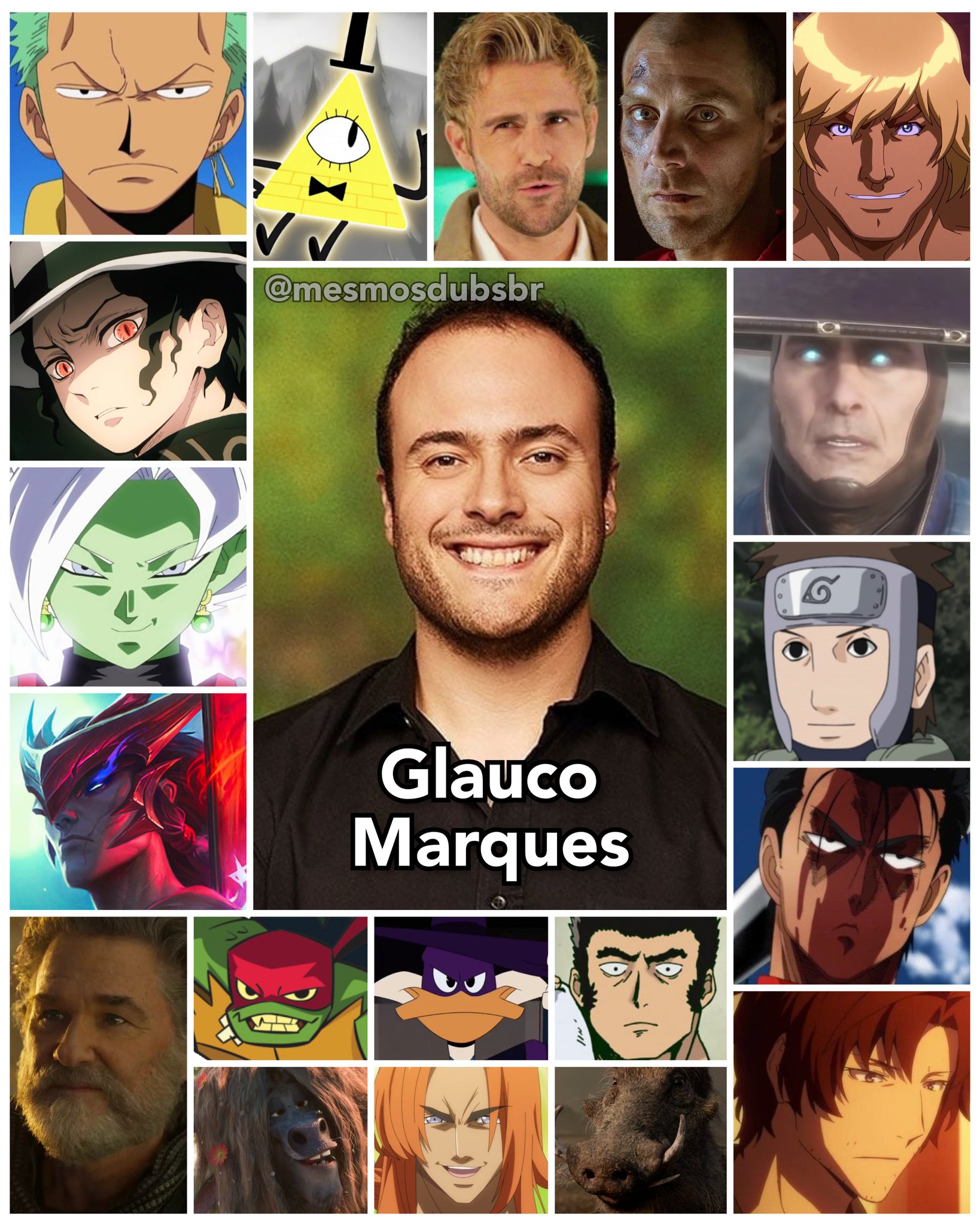 Personagens Com os Mesmos Dubladores! on X: Dono da voz do solador mais  perdido da Terra, Glauco Marques é um incrível dublador e diretor que não  se perde no talento! Glauco é