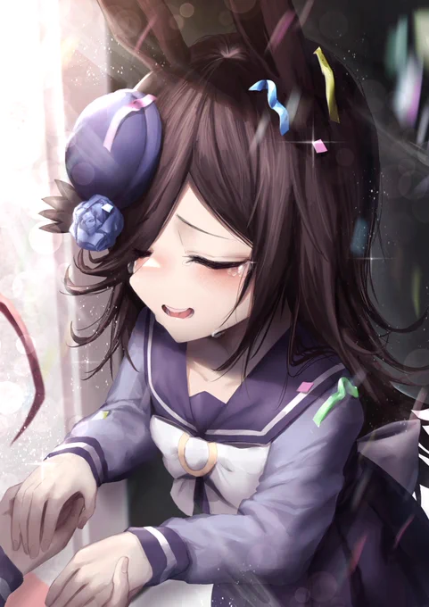 サプライズで腰を抜かしたライス🎉
お誕生日おめでとう🎁 #ウマ娘 