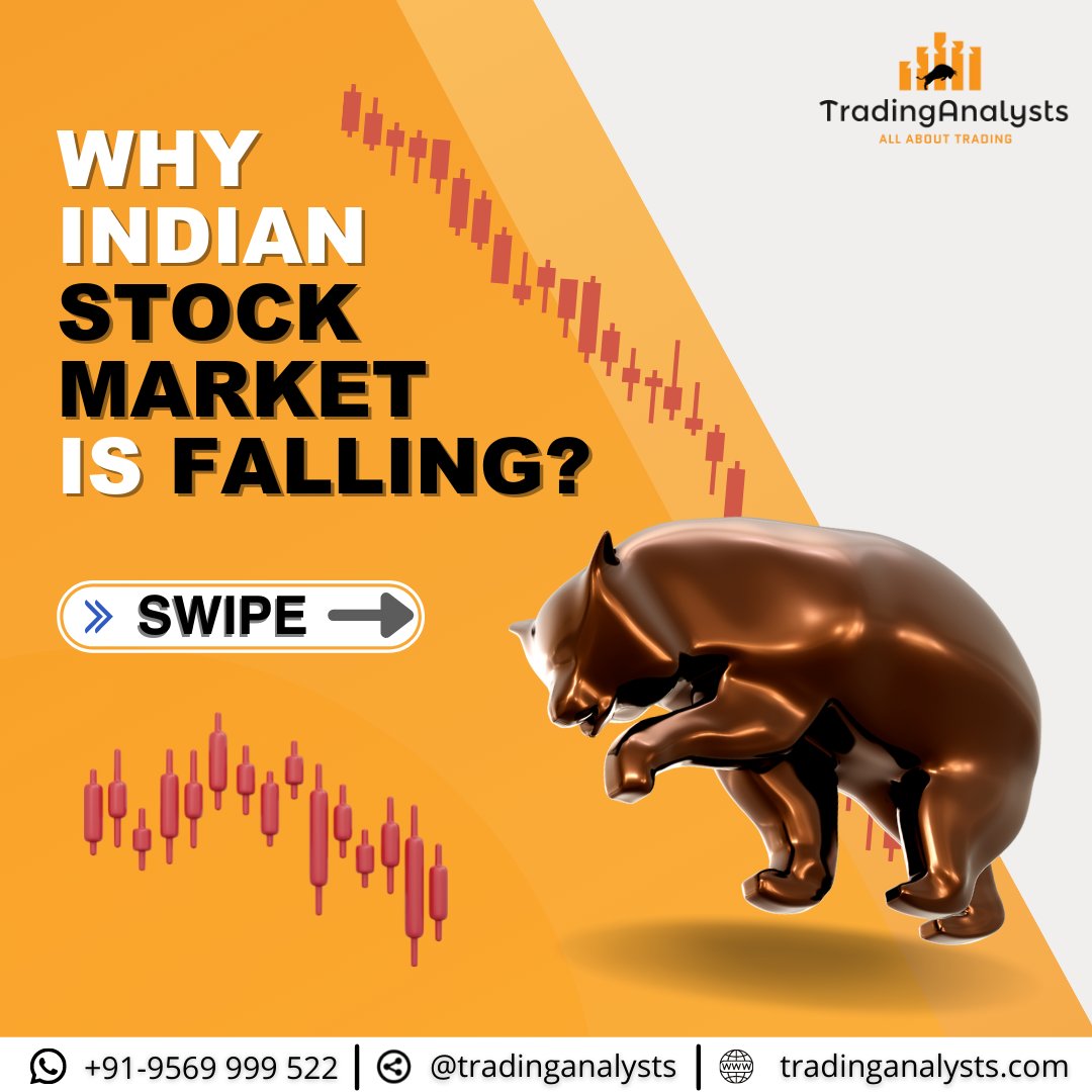 tradinganalysts's tweet photo. Why Indian Stock Market is Falling?
To know more about Stock market and Investment Trading do follow our page and join our WhatsApp group.
https://t.co/yJO3RaUuNE 

Contact us for More Details:-
📞: +91 95699 99522,  
🌐: https://t.co/GUz37gbRu8
#stockmarkets #marketfall #trading https://t.co/LTcYcmIGuz