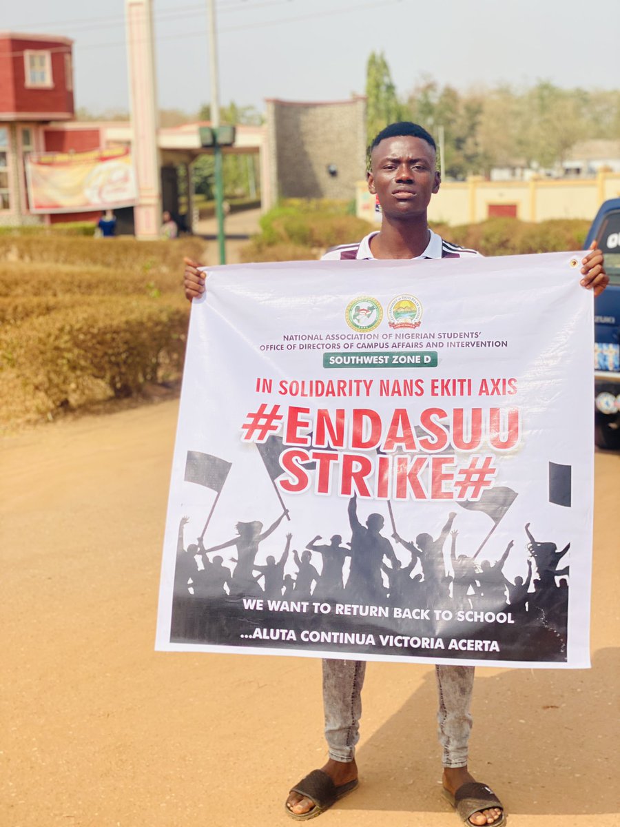 Leycondinho's tweet photo. EKITI STATE UNIVERSITY #ASUUstrike #ENDASUUSTRIKEPERMANENTLYNOW #EndAsuuStrikeNow https://t.co/0YJYMvVt00