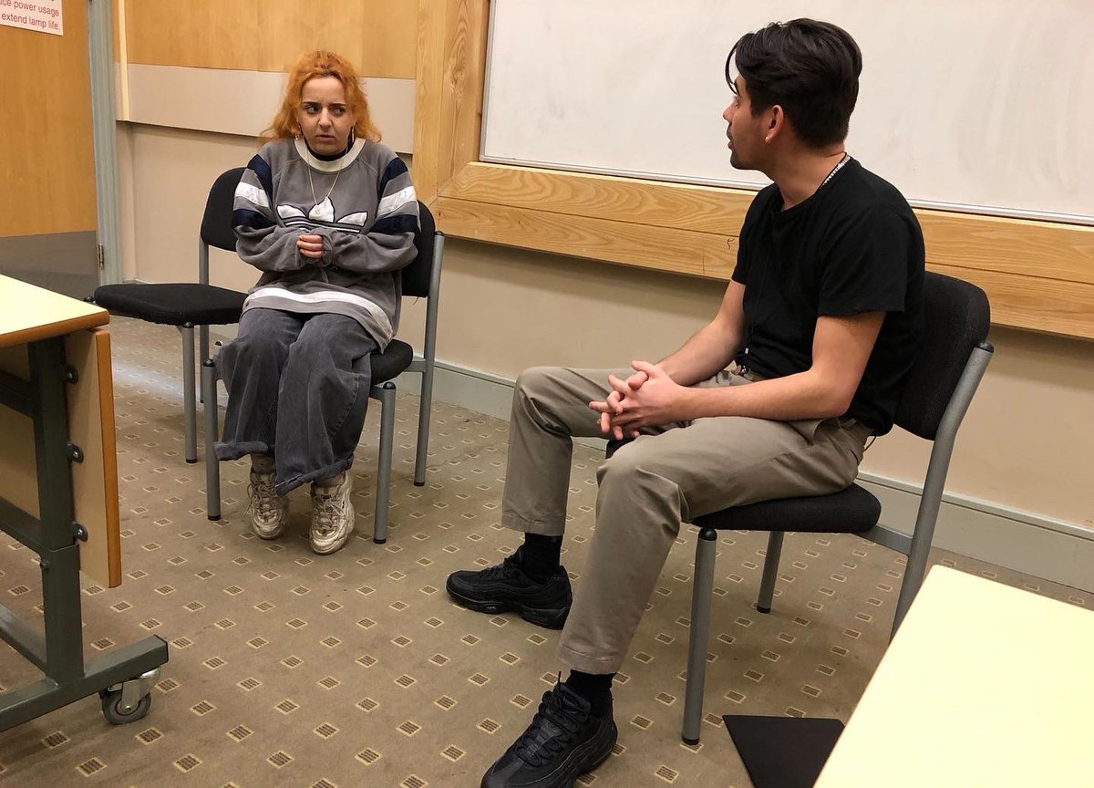 OddArtsUK's tweet photo. 🙌🏽GREAT•FIRST•DAY🤩 of our new #LGBTQ show ‘Out’ with the brill young people at @york_college just in time for the end of #LGBTHistoryMonth. We can't wait for more people to get their eyes on this show 🌈 #oddarts #out #NewPerformance #workshop #forumtheatre #actors https://t.co/Agn0urghTS