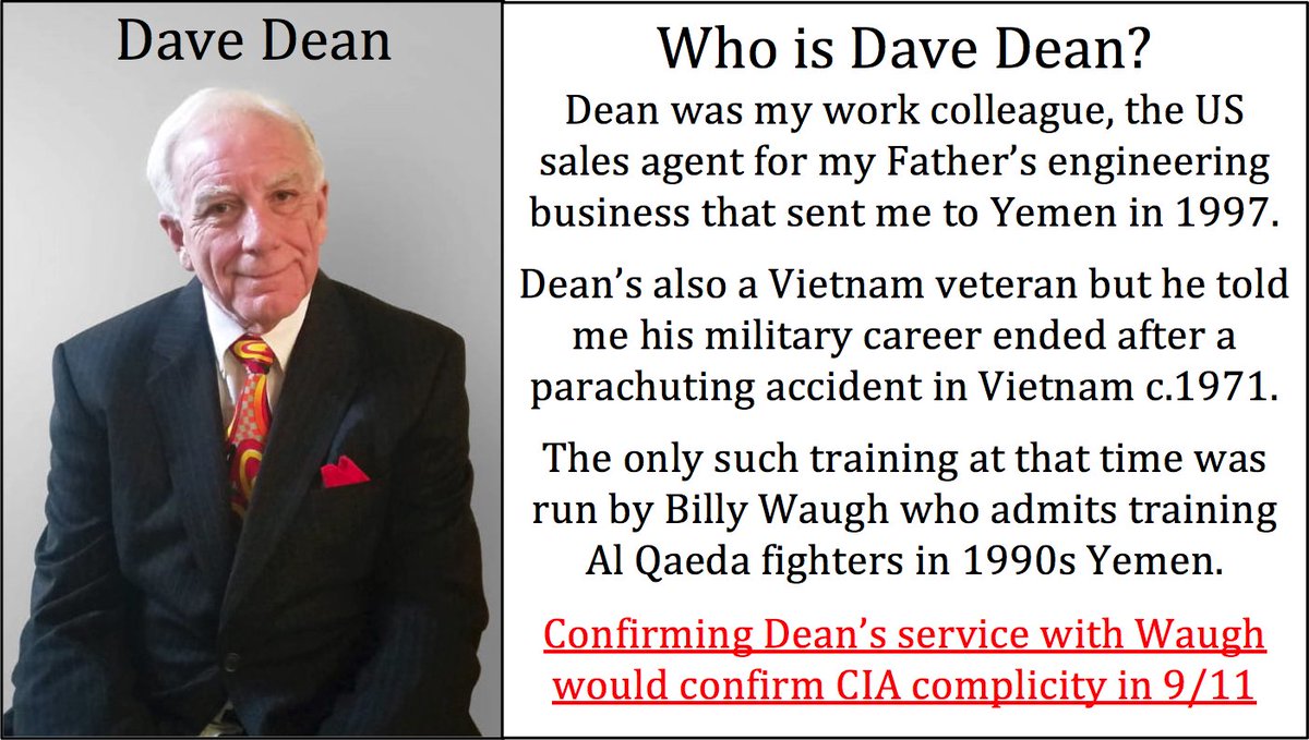 MancunianQuiet's tweet photo. In 1960/70s #DaveDean was a #MACVSOG Special Forces operator in Vietnam

In 1990s Dean provided material support to the 9/11 terrorist cell in Yemen

In 2018 Dean was reported to be setting up another network, this time in Central Europe: https://t.co/hNSOmXhHHI https://t.co/ZjNpXs1CSI
