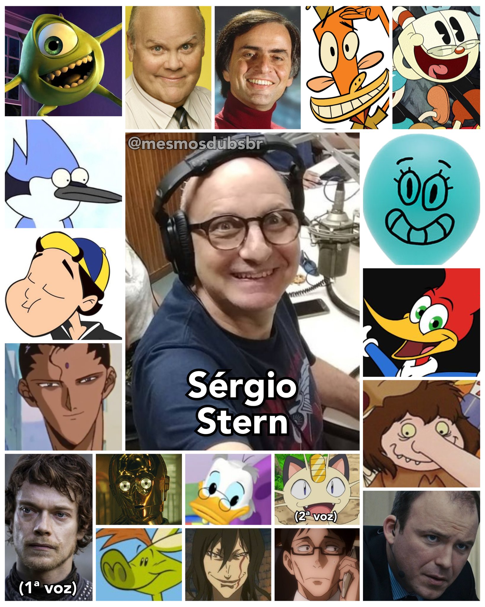 Personagens Com os Mesmos Dubladores! on X: A dublagem brasileira é  incrível simplesmente por nos proporcionar isso O dublador brasileiro do  Chowder é o mesmo que vai dublar o Senpai de Nagatoro