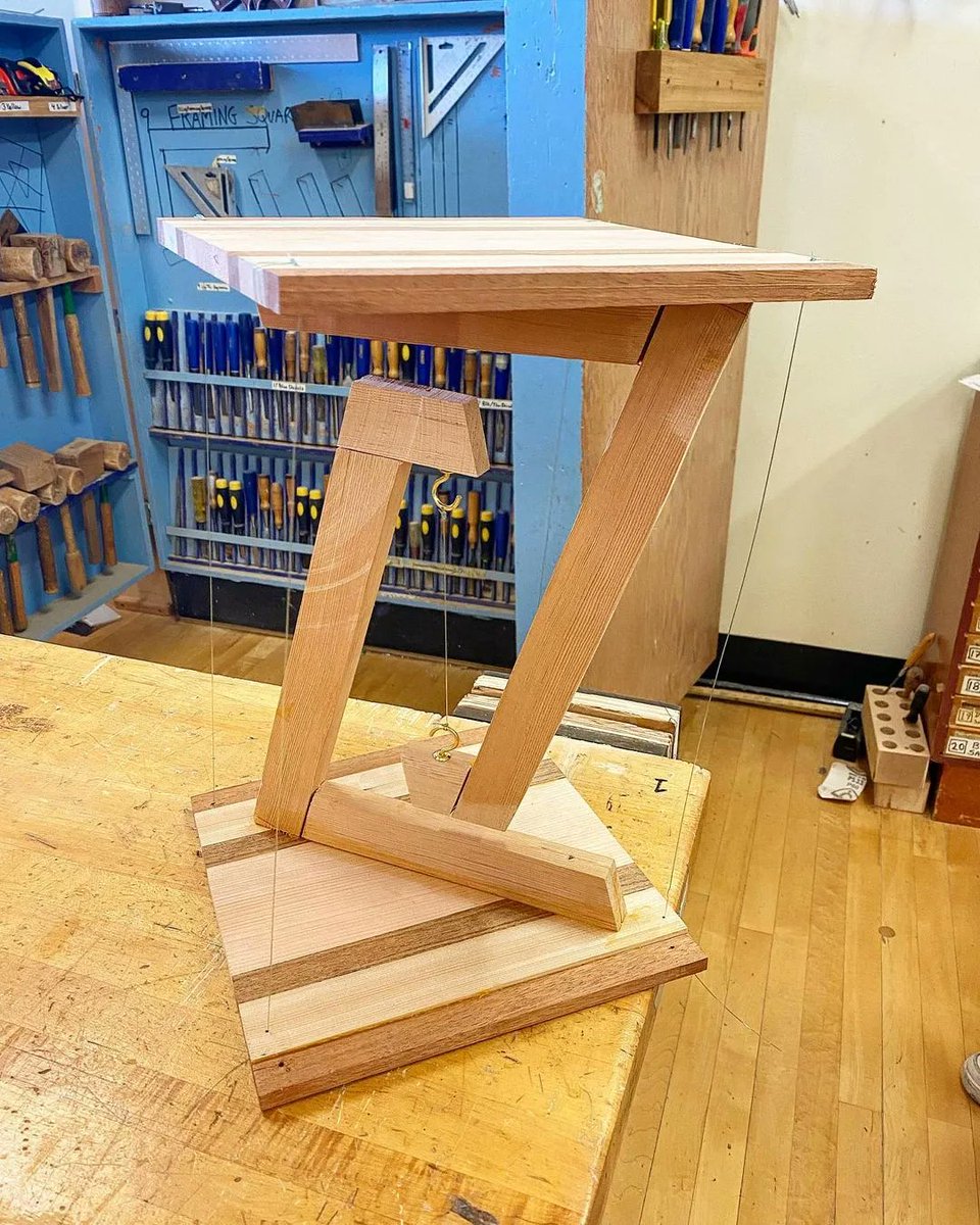 NtlPortfolioDay's tweet photo. #Amazing floating table by Braiden, student of @mrs.kanes_creativeclass (on IG) ๐ฑ What magic have you spun in the #studio lately? ๐ฎ #stemeducation #woodshoplife #woodshop #floatingtable #instructables https://t.co/xhbq08SQve