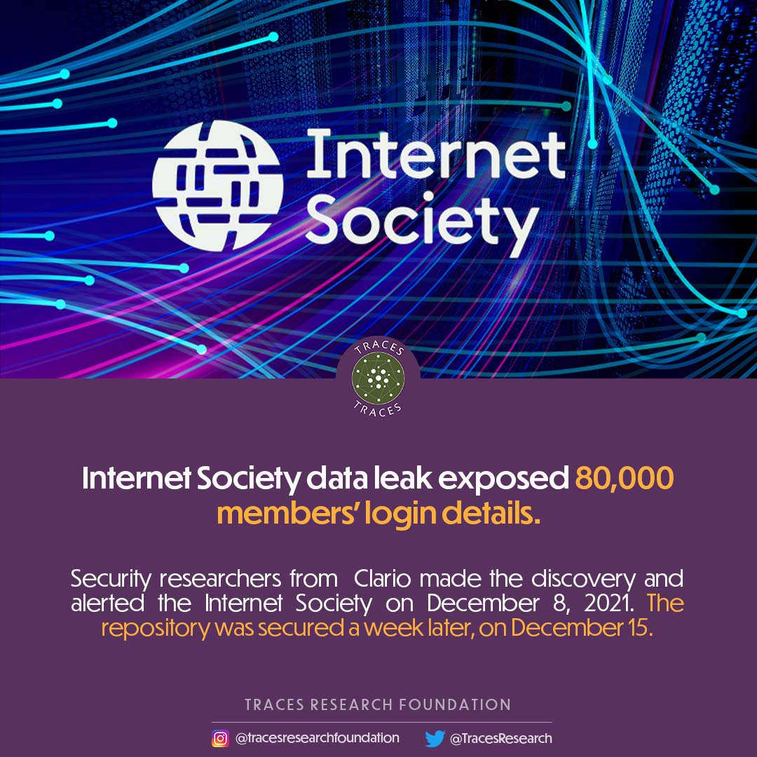 Internet Society data leak exposed 80,000 members’ login details.



The Internet Society (ISOC), a non-profit dedicated to keeping the internet open and secure, has blamed the inadvertent exposure of its 80,000-plus members’ personal data on a third-party vendor, comprised millions of JSON files including, among other things, full names, email and mailing addresses, and login details.

 

Based on the size and nature of the exposed repository, we can assume that all of the members’ login and adjacent information was open to the public internet for an undefined period of time,” said cybersecurity firm Clario in a blog post on February 15,2022.

 

Security researchers from Clario made the discovery and alerted the Internet Society on December 8, 2021. The repository was secured a week later, on December 15.

#cybersecurity #datasecurity #technology #data #media #telecommunications  #retailtechnology #telecom #security #internetsafety #databreaches #Privacy #Security #compliance #risk #