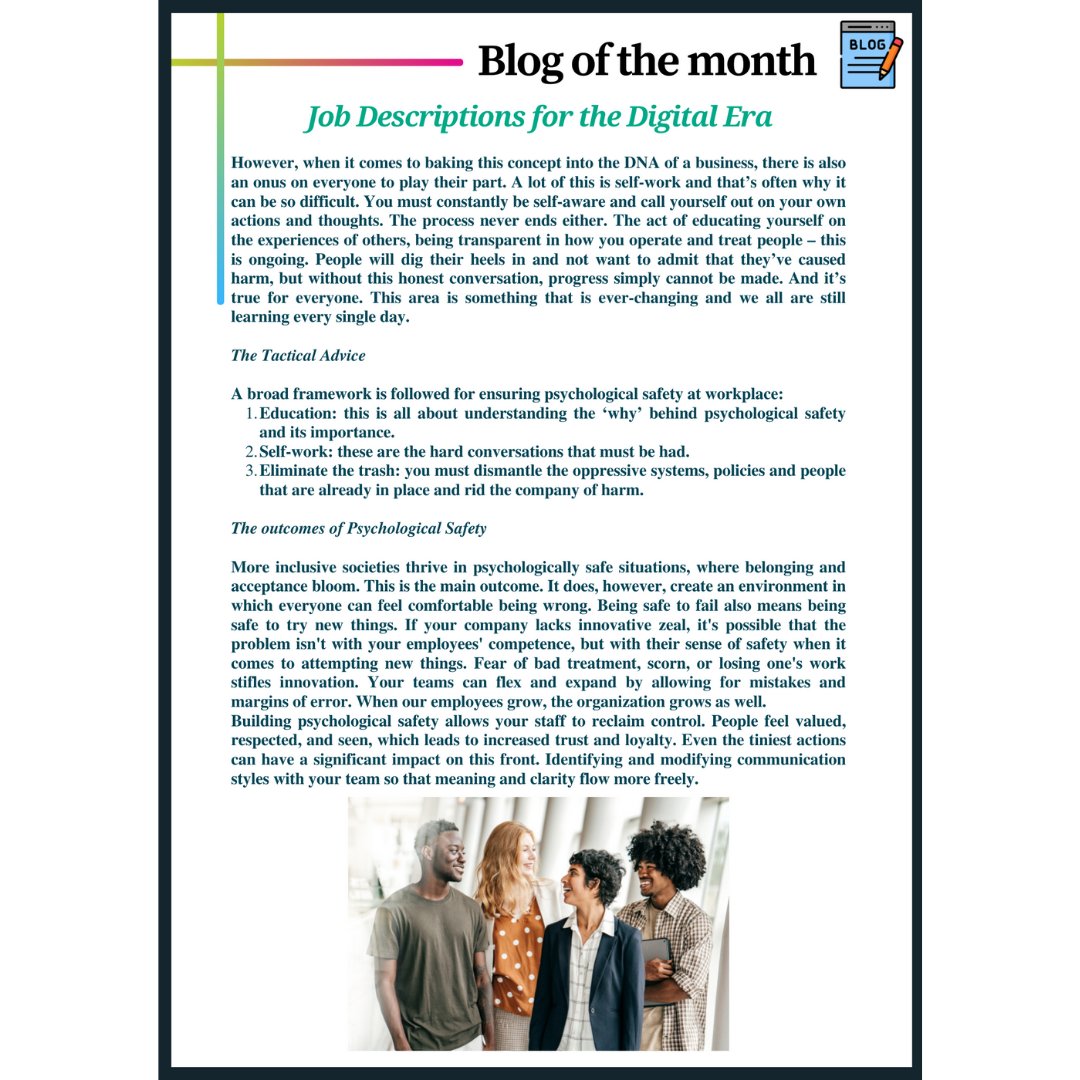 HRDirectionMDI's tweet photo. Been waiting a lot?

We are finally here with the HR Chronicles - Edition of February 2022!

Happy reading the latest from the domain of HR, from across the world!

#hr #management #newsletter https://t.co/k3BjpWWyTH
