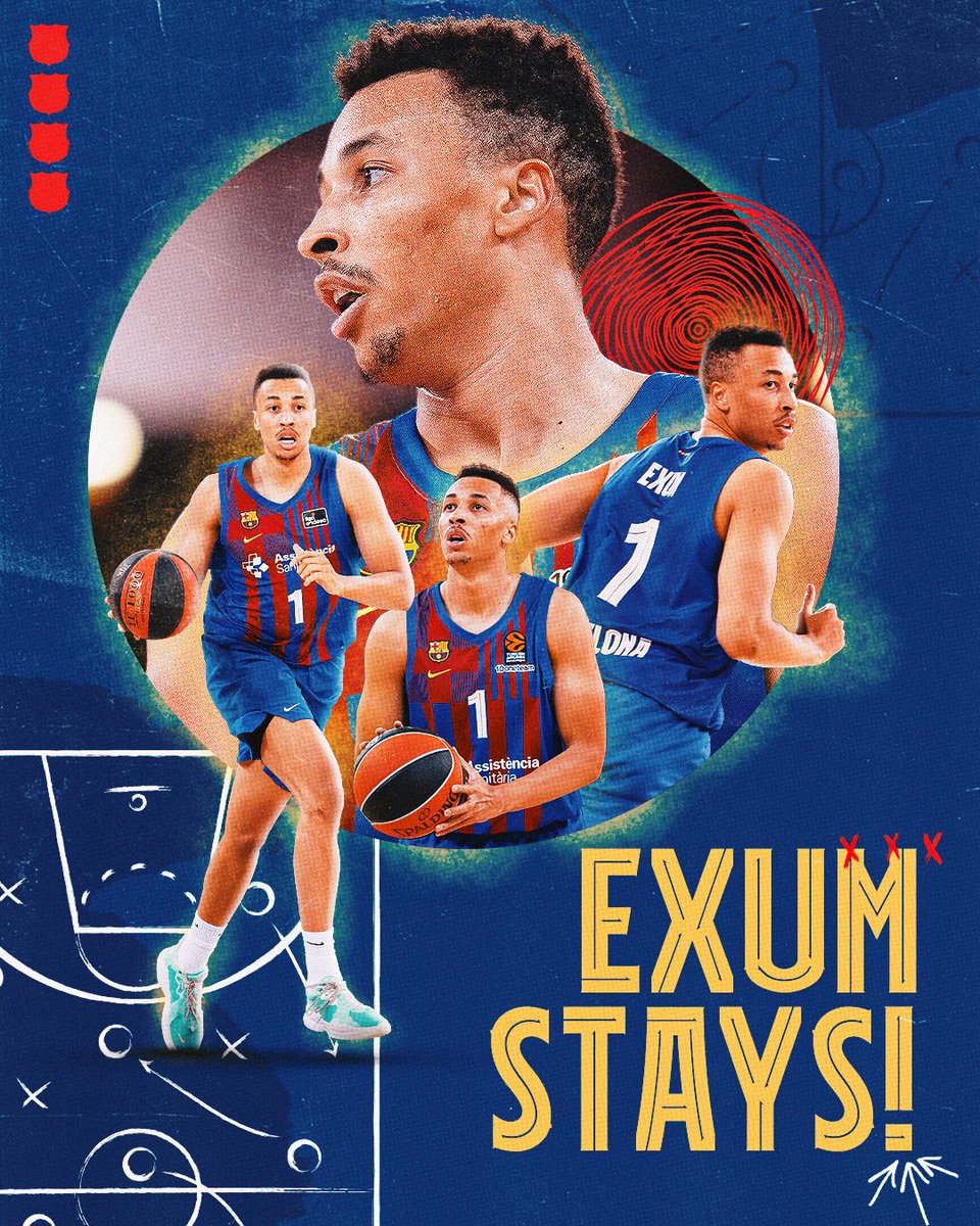 FCBbasket's tweet photo. 😍💪 Dante Exum, blaugrana until the end of the season

The Australian has played 17 games in his first three months in Barcelona: https://t.co/Qh5R4mDi2a https://t.co/DKxepbVMqv