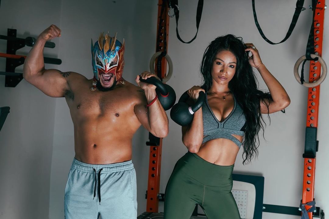 realudovic's tweet photo. So excited to put DA BOSS & DA GLOAT together as a mixed team on #WWE2K22 🙏🏼❤️🔥 #LuchaBoss https://t.co/jYmGiKtl1a