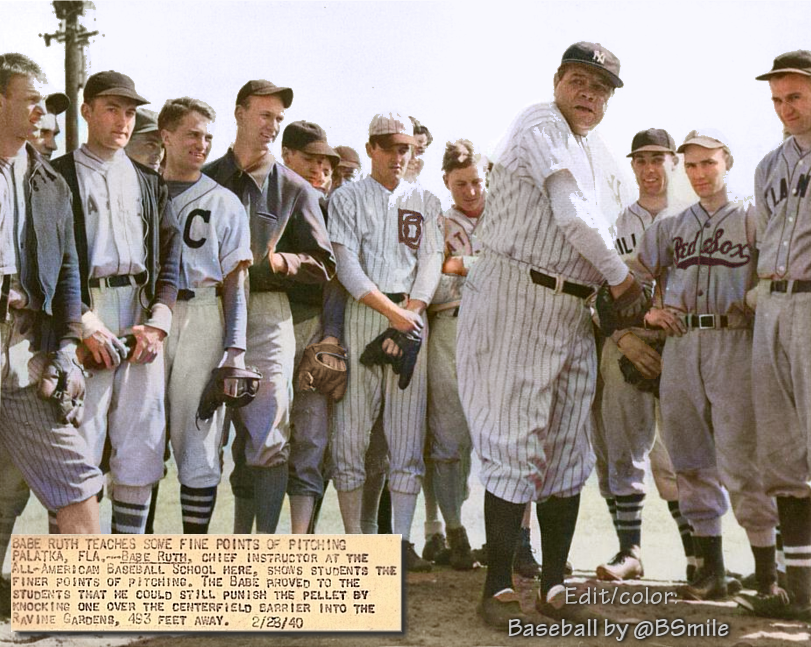 Baseball by BSmile on X: Today In 1940: Baseball legend Babe Ruth