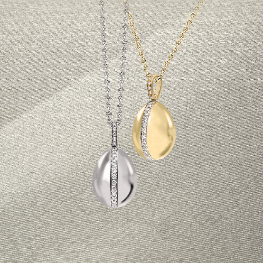 CWSellors's tweet photo. Discover the all-new Faberge 18ct gold &amp; diamond Heritage pendants, exclusive to C W Sellors. 

Available in-store and online today.
https://t.co/8uZF5HvdkB

#CWSellors #Faberge #Heritage #Pendants #Exclusive #NewJewellery #GoldJewellery #Diamonds #ALifeInColour https://t.co/reo2u4gmJS