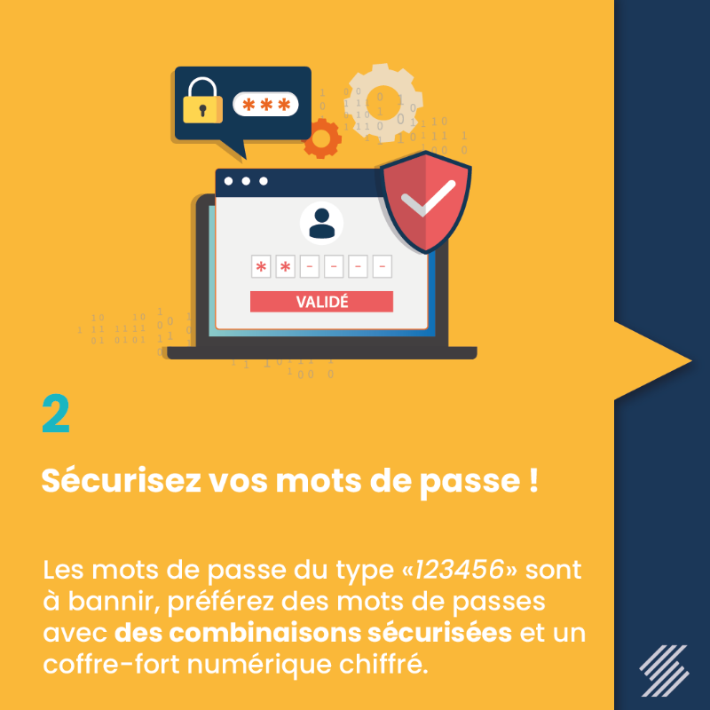 SEPTEO_AVOCATS's tweet photo. 🔐 [#𝐂𝐲𝐛𝐞𝐫𝐬𝐞́𝐜𝐮𝐫𝐢𝐭𝐞́]

 💡 Nous vous présentons 4 bonnes pratiques pour sécuriser votre activité quotidienne sur internet !

 🌐 #SECIB met à votre disposition des solutions pour une #sécurité optimale ⚙️

 #Avocats #LogicielMétier #RGPD #ProtectionDesDonnées
