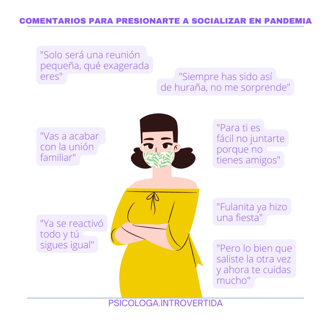 psiintrovertida's tweet image. Formas en las que las personas me presionan para reunirme en la pandemia... #soyintrovertida
instagram.com/p/CahujvksjWo/