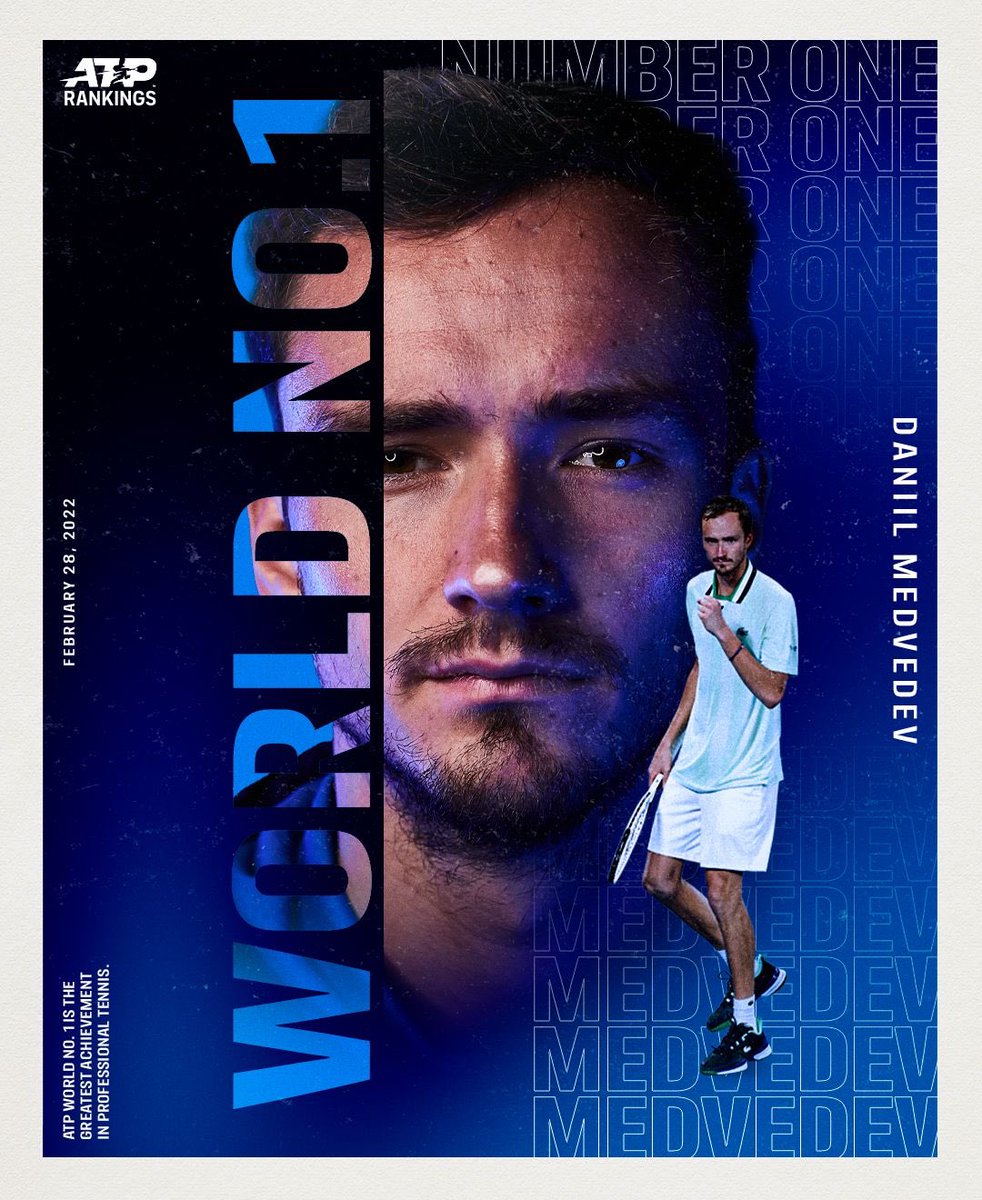 DaniilMedwed's tweet image. It’s a huge honor to take over this spot.  I’m sure everyone can understand it comes with mixed emotions that it happens this week. Thank you to my wife, team, sponsors, friends, &amp;amp; everyone that has helped along the way. It’s a long journey and I look forward to the years ahead