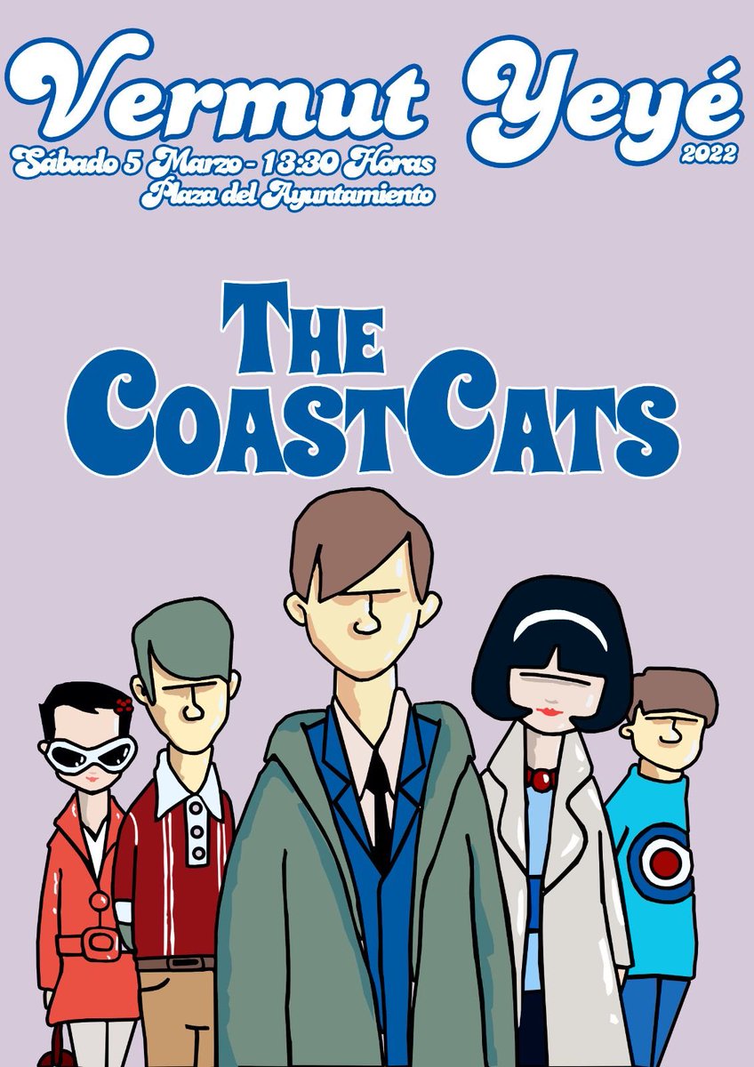 thecoastcats's tweet photo. El sábado 5 marzo, #yeyes22 estaremos en la plaza del ayuntamiento#tarancon, de 13:30h con #guayequeyeye hasta las 16:00h, clasicos de los 60’s en directo. Después sesión vinilo en el casino nuevo con #guatequesonico @YeyesTarancon #yeyes #sabadoyeye #los60 https://t.co/DwL7fjw03G