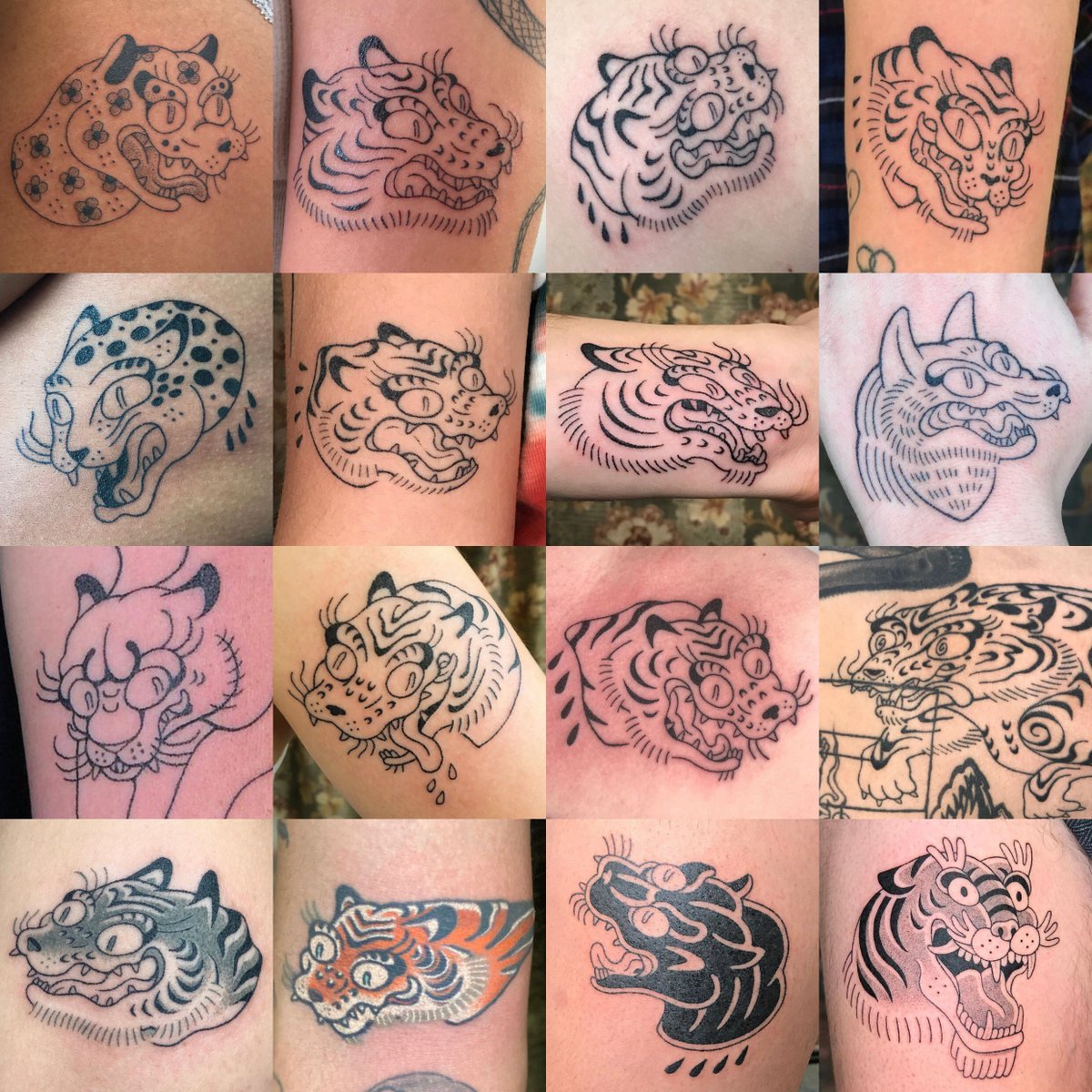 🐯tigerbob proof of concept🐯 I have been drawing \u0026 tattooing big cats,  specifically tigers, in a similar 3/4 view since 2018. I was inspired by  traditional Americana tattoo designs \u0026 Japanese, Chinese,, image size:1200x1200