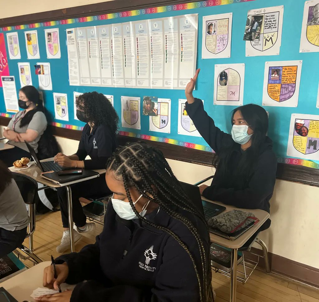 HolyTrinityChi's tweet photo. Seniors in AP Literature are joining in on the Wordle fun! Students play this trending word puzzle at the start of class each day in an effort to beat Mr. Raehl’s score. Have you tried Wordle yet?
#wordle #HTExcellence https://t.co/lJjauwjUDD