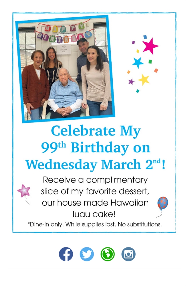 BobChinns's tweet photo. Come Celebrate Bob's 99th Birthday! https://t.co/Q2LyPYZjoO https://t.co/jW4mchvwcb