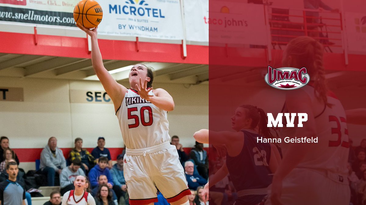BLCvikings's tweet photo. Women's Basketball All-Conference awards: @geistfeld three-peats as UMAC MVP; Meyer named Rookie of the Year; Lyle Jones named Coach of the Year. https://t.co/23cn2E4kSc