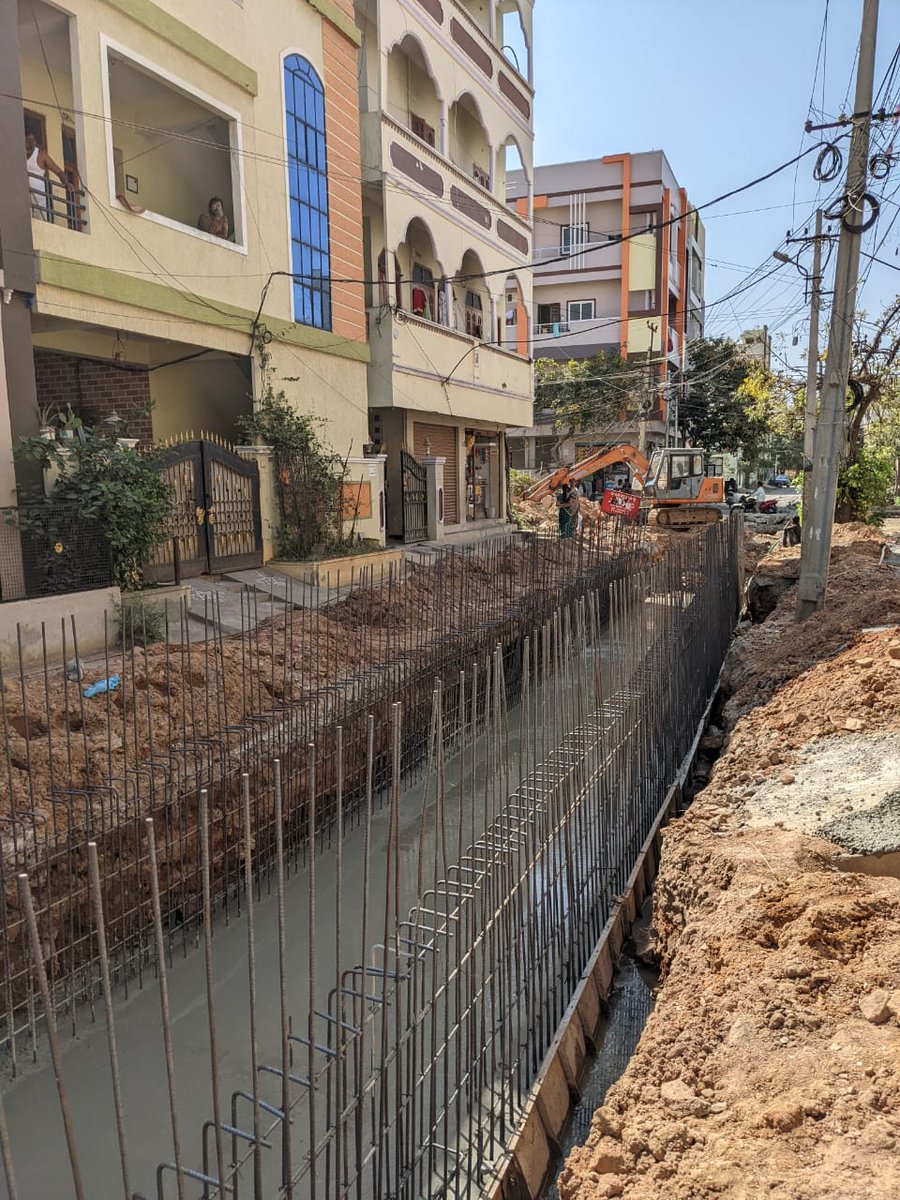 Construction of Balance work of RCC Box drain with an estimated cost of Rs.67.50lakhs from H.No.8-16-30/2 to 8-16-44/3 and Shuttering Completed 1/2 @KTRTRS @arvindkumar_ias @GadwalvijayaTRS @ZC_LBNagar @GHMCOnline