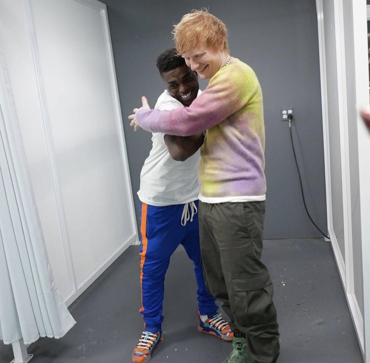 galactamelanin's tweet photo. ed sheeran and kodak link up https://t.co/0UAn7j6b0d