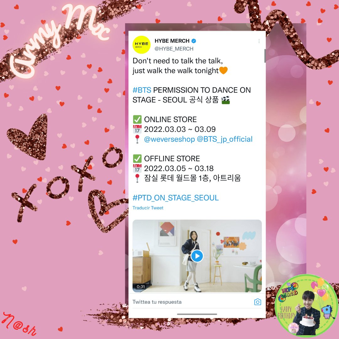 UARMYMX's tweet photo. Hey #Army
Hybe acaba de anunciar mercancía diseñada de #PermissionToDanceOnStage revísala está genial
https://t.co/xEw4KoAn2e
#permisiontodance #PTD #ptdonstage #BTSARMY
Yaz💜 https://t.co/2PSynEqZmn