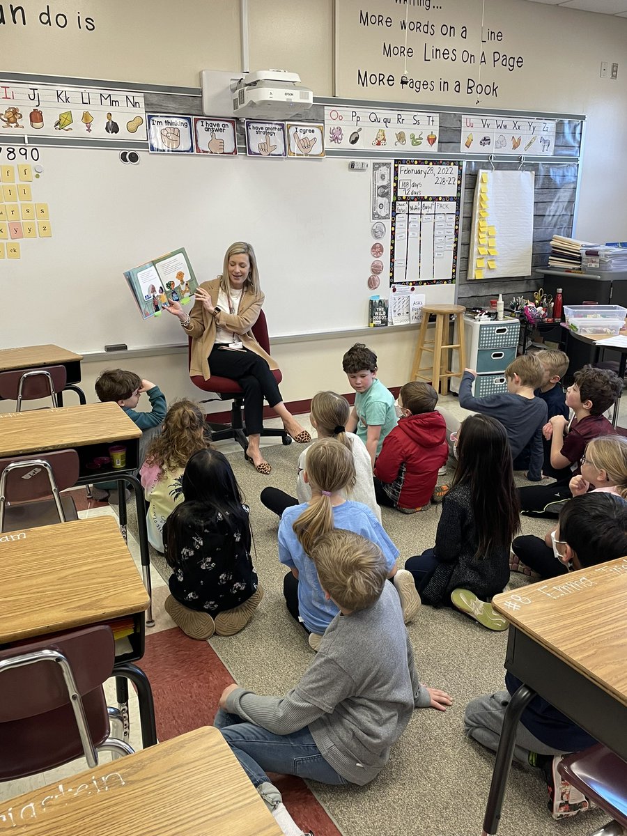 BrennanBSES's tweet photo. Caring Administration is what counts! 
Her pre-recorded READ ACROSS AMERICA video stopped working for us. So, Mrs. Papson came in person to read the end of the story to our class. 
@bethelspringsgv https://t.co/StF3f75uV0