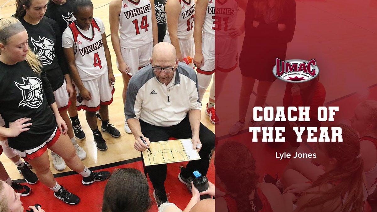 BLCvikings's tweet photo. Women's Basketball All-Conference awards: @geistfeld three-peats as UMAC MVP; Meyer named Rookie of the Year; Lyle Jones named Coach of the Year. https://t.co/23cn2E4kSc