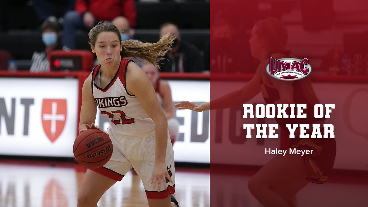 BLCvikings's tweet photo. Women's Basketball All-Conference awards: @geistfeld three-peats as UMAC MVP; Meyer named Rookie of the Year; Lyle Jones named Coach of the Year. https://t.co/23cn2E4kSc
