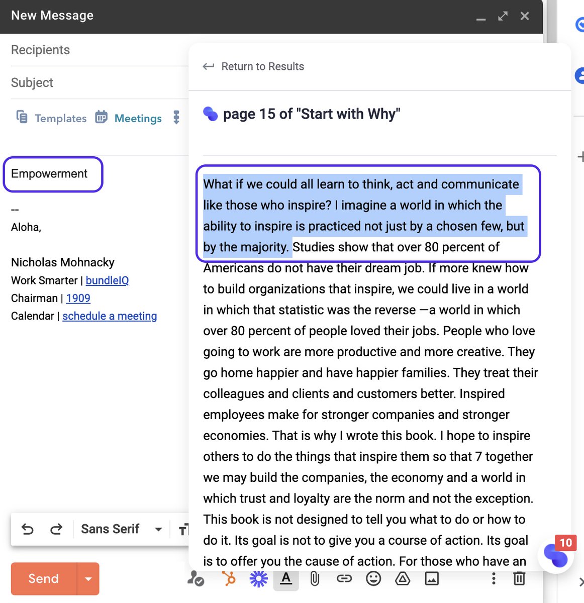mohnacky's tweet photo. Let AI enhance your thoughts while composing emails. #writesmarter #knowledgework w/ @bundleIQ https://t.co/bRB9wrM08M