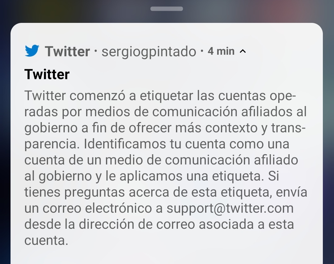 Sergio Pintado on Twitter: &amp;quot;Hoy @Twitter decidió etiquetarme como un &amp;quot;medio  afiliado al gobierno&amp;quot; de Rusia. Soy un periodista uruguayo que  circunstancialmente trabaja para un medio ruso con una determinada línea  editorial.