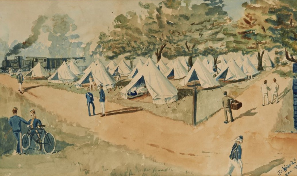 For February’s Object of the Month we are delighted to share an early watercolour by artist Major John Walford DSO RA. Walford is known for the large number of images he painted of Gunners on the Western Front during the First World War. More info here bit.ly/3Ix6qAD