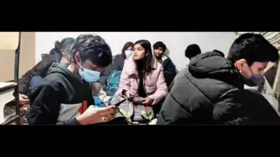 timesofindia's tweet photo. Rationing on food and water, running out of sanitary napkins: Indian students in Ukraine's Kharkiv https://t.co/gyEjmrb8yJ https://t.co/dVXfQPttSQ