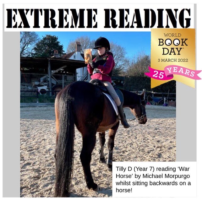 UckColl_Media's tweet photo. To celebrate World Book Day, we are running our Extreme Reading Competition students have take a picture of reading in “extreme” location. The deadline is Wednesday 2nd March. The Google Form can be found oon your Year Group Classroom.
#extremereading #studentsreading https://t.co/gZgRYiHDDw
