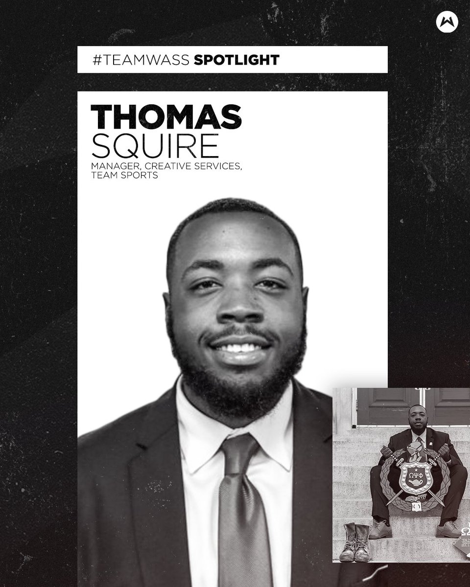 the_team_co's tweet photo. #TeamWass Spotlight: Thomas Squire

In honor of #BlackHistoryMonth, we're talking to our employees who are members of The Divine 9 - the 5 fraternities and 4 sororities within the Black community that are a pillar for activism, service and academic achievement. https://t.co/xJzoF5hQE1