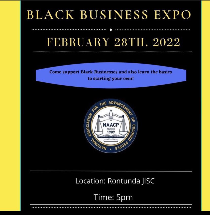 NaacpCsu's tweet photo. Why not support a Black Business on the last day of Black History Month? ❤️🖤💚 This is an event you don’t want to miss so meet us in the Rotunda in JISC at 5pm! See you there🥳
#AdvocacyIsInOurDNA 🔵🟡 https://t.co/bogVNYkkQS