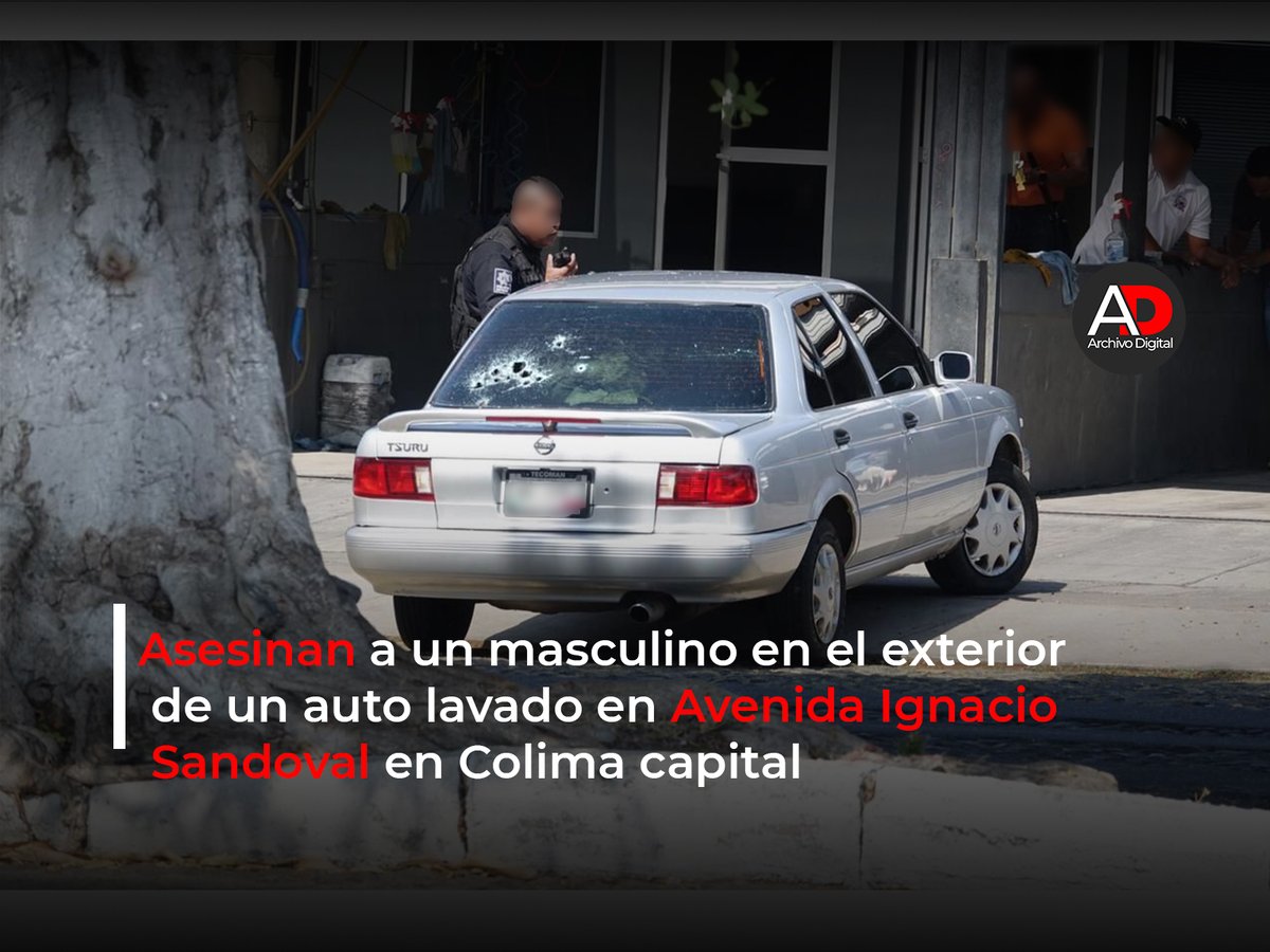 AdColima's tweet photo. Asesinan a un masculino en el exterior de un auto lavado en Avenida Ignacio Sandoval en #Colimacapital https://t.co/xixMisCLxM