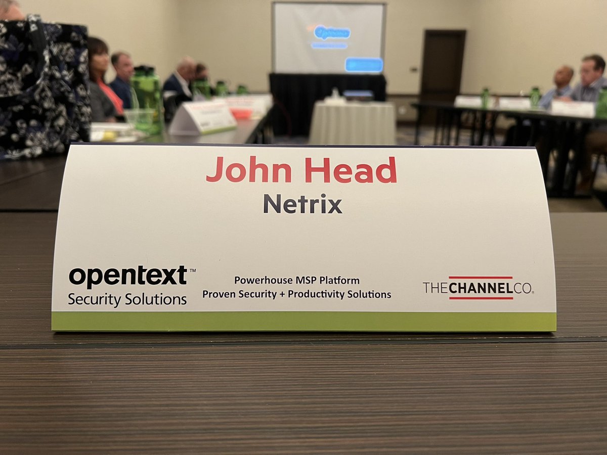john head (@johnhead) on Twitter photo Still getting used to this (the company name) … but loving being back in person with my industry friends and colleagues <a href="/TheChannelCo/">The Channel Company</a> <a href="/ChannelCoEvents/">The ChannelCo Events</a> @Netrix_LLC #XCH22 Still getting used to this (the company name) … but loving being back in person with my industry friends and colleagues <a href="/TheChannelCo/">The Channel Company</a> <a href="/ChannelCoEvents/">The ChannelCo Events</a> @Netrix_LLC #XCH22