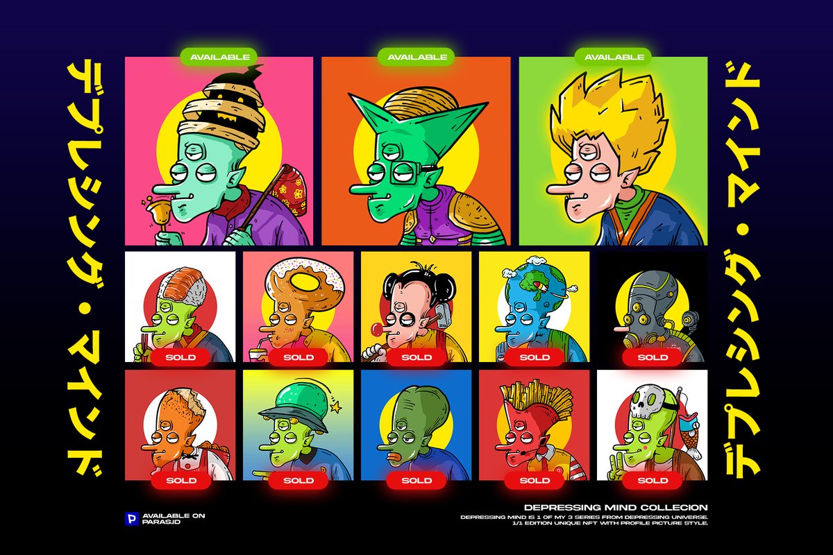 DEPRESSING MIND 👽
paras.id/collection/dep…
ONLY 3 CARD LEFT ‼️

#NEAR #NFTCommunity #nft #nfts #NEARnft #NEARProtocol #NEARcollector #PARASnft #parasid #ParasHQ